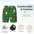 thumbnail image 5 of Daiia Cute Santa Mens Swim Trunks Swim Shorts Quick Dry Swim Shorts with Mesh Lining Pockets-Large, 5 of 9