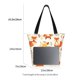 thumbnail image 3 of Disketp Flower Fox for Women’s Casual Shoulder Tote Bag Cross-body Handbags for Shopping, Travel and Daily Use, 3 of 6