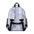thumbnail image 3 of Bichon Frise and Cherry Blossom Cute School Backpack Bag for School with Padded Back and Adjustable Shoulder Straps 15.25"x11.5"x5.25", 3 of 5