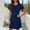 Navy, variant on Caywon Womens T Shirt Dresses Casual Summer Short Sleeve Loose Vacation Dress Short Sleeve Straight Mini Tee Shirt Dress