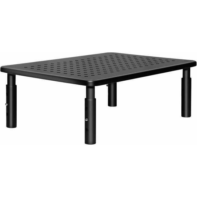 Monitor Stand s Height Adjustable Ergonomic Monitor Riser with Vented Metal Platform for Computer Laptop iMac PC Printer