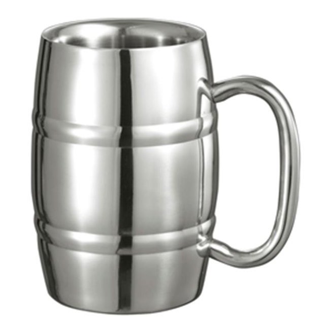Visol VAC358 Mug Grand Tonnelier à Double Paroi en Acier Inoxydable - 13 oz