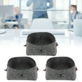 thumbnail image 4 of Storage Basket, Small 3Pcs/Set Foldable Basket Mini Storage Basket  for Office for Bathroom for Kitchen for Home, 4 of 8