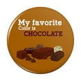 thumbnail image 1 of My Favorite Color Is Chocolate Kitchen Refrigerator Locker Button Magnet, 1 of 5
