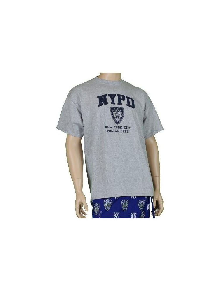 OFFICIAL NYPD T SHIRT GRAY NEW YORK CITY POLICE LARGE