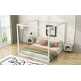 thumbnail image 6 of King Size pine wood platform bed frame with support legs no box spring for master bedroom, 6 of 11