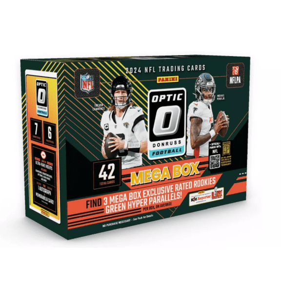 Panini 2024 NFL Optic Donruss Football Trading Card Mega Box