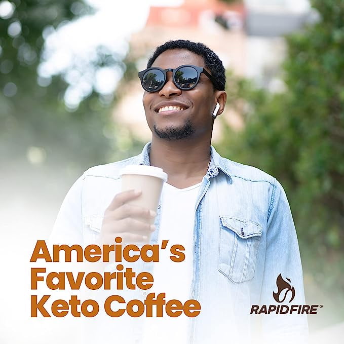 Rapid Fire French Vanilla Keto Instant Coffee Mix, 7.93 oz Canister