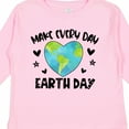 thumbnail image 4 of Inktastic Make Every Day Earth Day with Hearts and Stars Boys or Girls Long Sleeve Toddler T-Shirt, 4 of 5