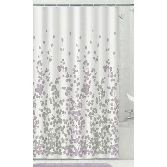 Mainstays Decorative Shower Curtain with 12 Hooks: 13 Piece Shower Set
