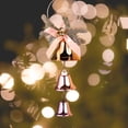 thumbnail image 4 of LSLJS Christmas Bell Pendant, Christmas Decorations, 13.4 inch Rose Gold String Metal Christmas Bell with Ribbon Hanging Ornaments, Christmas Tree Baubles Xmas Garland Christmas Gifts for Party, 4 of 6