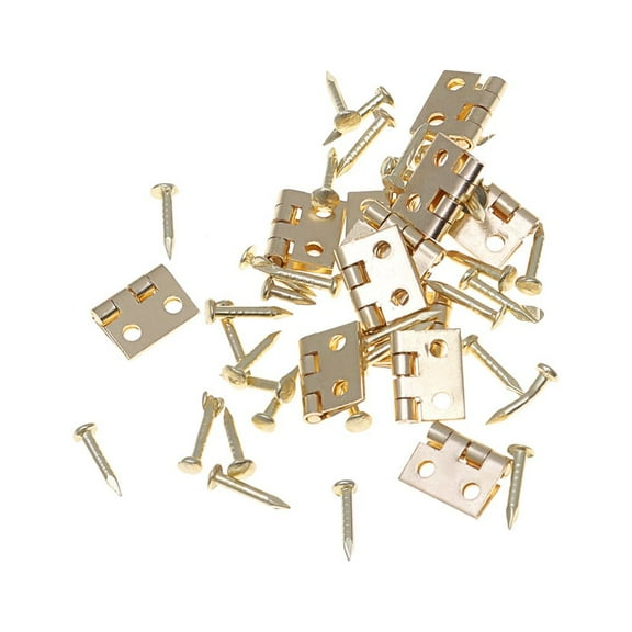 GOOHOCHY  12 Pcs Dollhouse Latch Mini Furniture Accessories Miniature Hinges