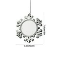 thumbnail image 3 of Nmdmisc Personalized Christmas Ornaments,Snowflake Hanging Christmas Ornaments for Xmas Tree Decor,Holiday Parties,Xmas Ornaments for Family,Friends,Couples, 3 of 6