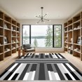 thumbnail image 2 of ODIKA 4'x6' Machine Washable Non-Slip Area Rug, Geometric Gray High Traffic Rug with Pad, Gray, 1055572, 2 of 8