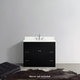 thumbnail image 4 of ARIEL Hamlet 43 in. Bath Vanity in Grey with Quartz Vanity Top in White with White Basin, 4 of 7