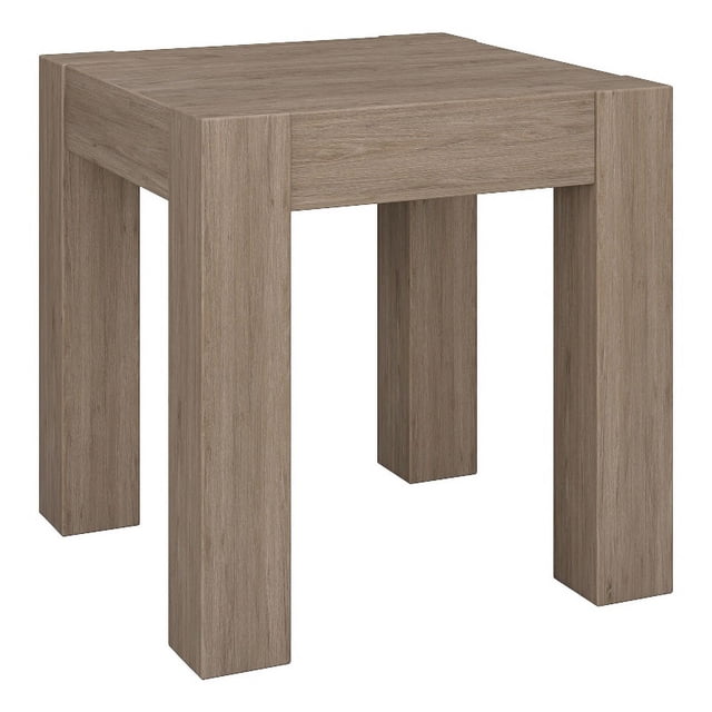 Henn&Hart 22" Antiqued Gray Oak MDF Side Table