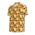 thumbnail image 2 of Balery Halloween Ghost Pumpkin Printed Men’s Short Sleeve Polo Shirt, Midweight Men's Shirt,Golf Polo shirts -Medium, 2 of 9