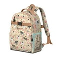 thumbnail image 2 of Pugs and Flowers Backpack for School,Cute School Bag,Schoolbag with Adjustable Shoulder Straps & Padded Back,15.25"x11.5"x5.25", 2 of 6
