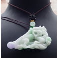 thumbnail image 6 of Certified Green Pale Lavender Burma 100% Natural A Jade jadeite Pendant Dragon Bead Ruyi Necklace 663399 TN, 6 of 11