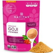 Navitas Organics Bag, 12 .. Servings  Organic, Non-GMO, .. Sun-Dried, Sulfite-Free, Goji Powder, .. 4 Ounce (Pack of .. 1)