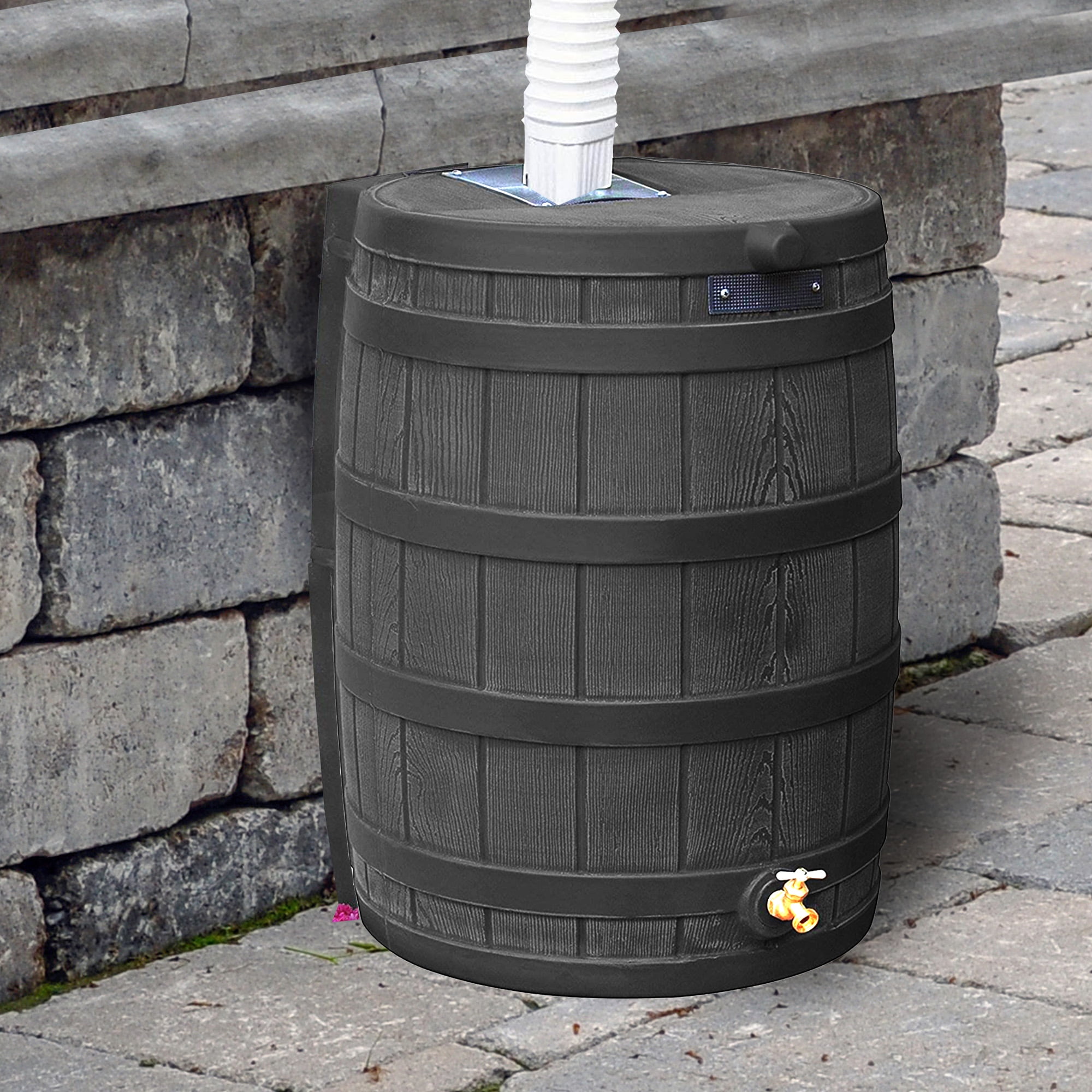 Good Ideas Rain Wizard 50 gal Plastic Rain Barrel w/ Brass Spigot (3 Pack)