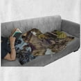 thumbnail image 6 of Central America Soft Flannel Fleece Throw Blanket, Neophron Looking at the Ruins of the Mayan City of Tikal Guatemala, Cozy Plush for Indoor and Outdoor Use, 50" x 70", Multicolor, by Ambesonne, 6 of 6
