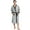 Grey/Black, variant on FashGudim 100% Cotton Knit Robe for Men Lightweight Summer Robes Thin Kimono Bathrobes Knee Length (Black,4XL)