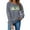 828#Gray, variant on Womens Round Neck Christmas Printed Long Sleeve Pullover Sweatshirt Casual Holiday Seasonal Top Soft Polyester Comfortable Wear