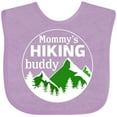 thumbnail image 3 of Inktastic Mommy's Hiking Buddy with Mountains and Trees Boys or Girls Baby Bib, 3 of 4