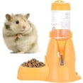 thumbnail image 1 of Botella de agua para hámster, botella para beber automática para mascotas pequeñas con Base de contenedor de comida, botellas de alimentación de agua colgantes para cabaña, Auto, 1 of 4