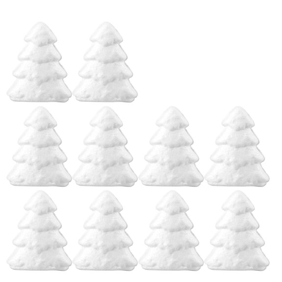 Gymnture Foam Trees: 10 White Christmas Tree DIY Crafts