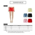 thumbnail image 5 of FashionMille Women's Casual Summer Mid Waist Streretch Denim Jean Raw Hem Ripped 3.5" Shorts with Pockets, 5 of 5