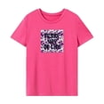 thumbnail image 1 of Camiseta para mujer, camisetas de verano, camiseta con cuello redondo para senderismo, playa, desplazamientos, trabajo S, 1 of 7