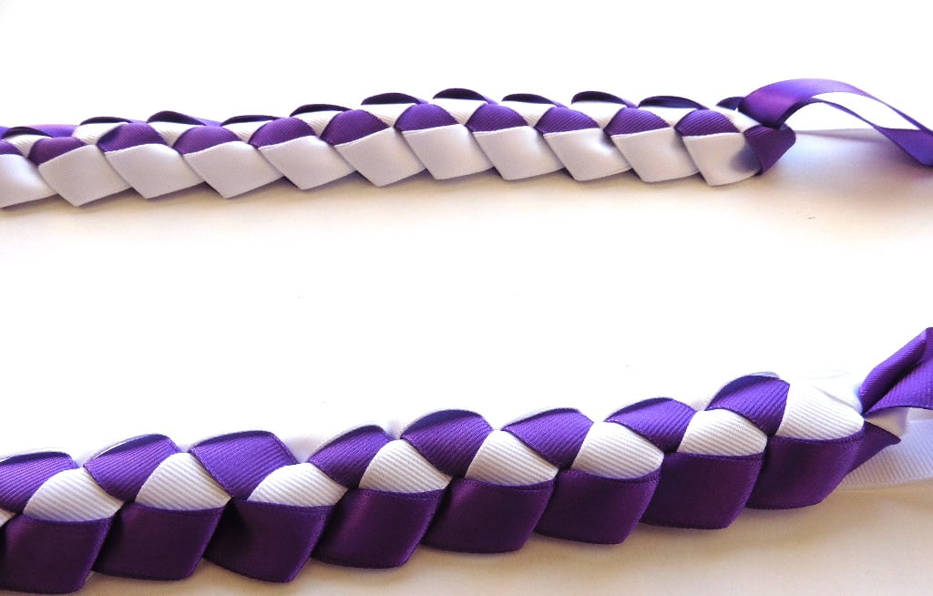 Maxport Corporation Braided Lei Purple/white