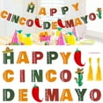thumbnail image 4 of 43Pcs Fiesta Party Set Serape Cactus Banner Garland Fiesta Mexican Picado Banner Decor for Cinco De Mayo Party Supplies, 4 of 8