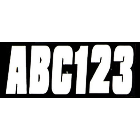 New White Letter Kit Hardline Products Whi350ec