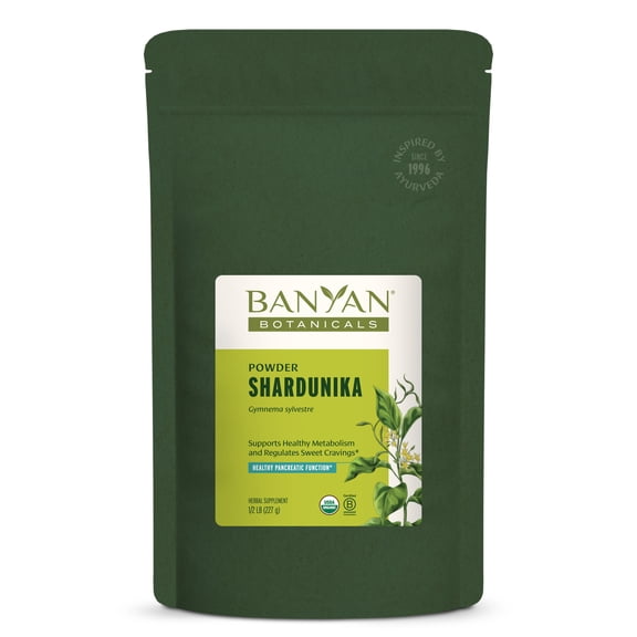 Banyan Botanicals Shardunika Powder (Gymnema Sylvestre) – Organic Shardunika Powder for Sugar Cravings, Appetite Regulation, and a Healthy Pancreas* – ½ lb. – Non-GMO Sustainably Sourced Vegan