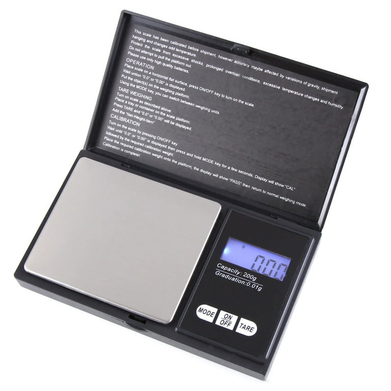 200g 0.01g Jewelry Mini Scales Stainless Steel Electronic Scale