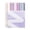 Purple, variant on Multi-Functional Sticky Note Set, A6 Notebook with Colorful Index Tabs, Clear Self-Stick Note Pads, 5.7x4.13 Inch for Home Office Supplies, Reusable and Writable Transparent Notes,Pink