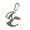 C, variant on Vintage Heavy Type Hook Regulable Hook Retros Rustics Umbrellas Hook for Outdoor Use