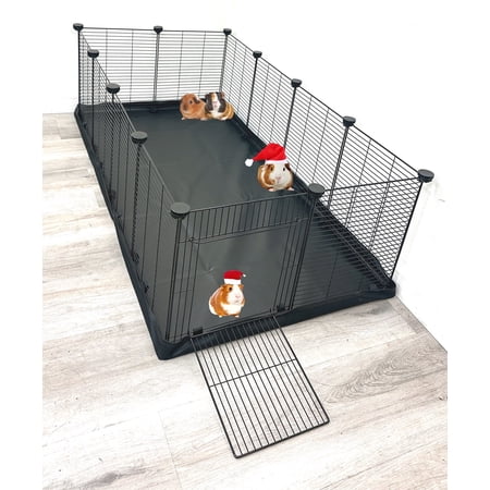 X-Large Guinea Pig Enclosure Hamster Habitat Critters Playpen With Access Door Play Ground Yard For Mouse Mice Gerbil Hedgehog Bunny with Washable Canvas Bottom