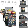 thumbnail image 4 of Spring Floral Wildflower and Butterfly Print Insulated Cooler Backpack - 20L Lightweight & Portable, 4 of 4