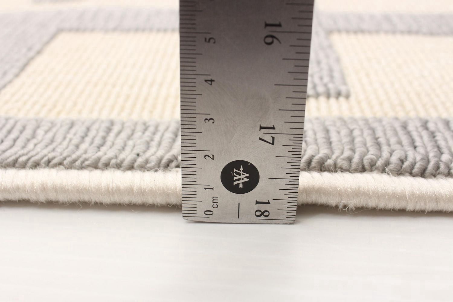 ECARPET Indoor/Outdoor for Balcony, Patio and Garden Villa Light Grey Rug