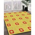 thumbnail image 2 of Ahgly Company Indoor Square Patterned Banana Yellow Area Rugs, 3' Square, 2 of 6