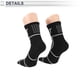 thumbnail image 4 of Calcetines de ciclismo anti-fricción l Calcetines de bicicleta al aire libre negros unisex 1 par con diseño cuadrado a color reflectante, 4 of 6