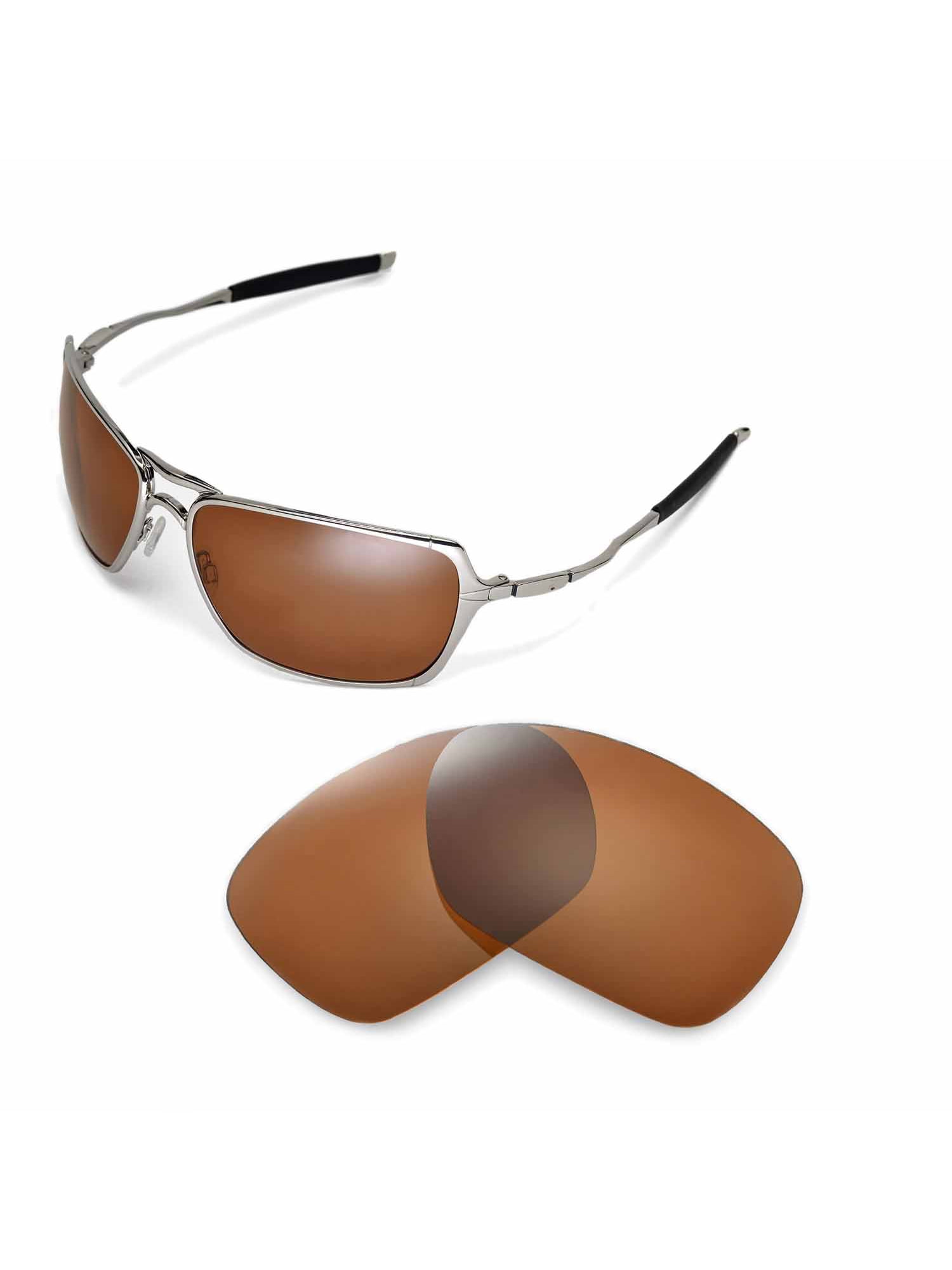 Walleva Brown Polarized Replacement for Inmate Sunglasses -