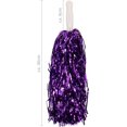 thumbnail image 2 of El pompón de animadora de color morado con brillo metálico. En todos los colores., 2 of 5