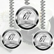 67 YEARS CLASSY BLACK DANGLER (3 COUNT) by Partypro