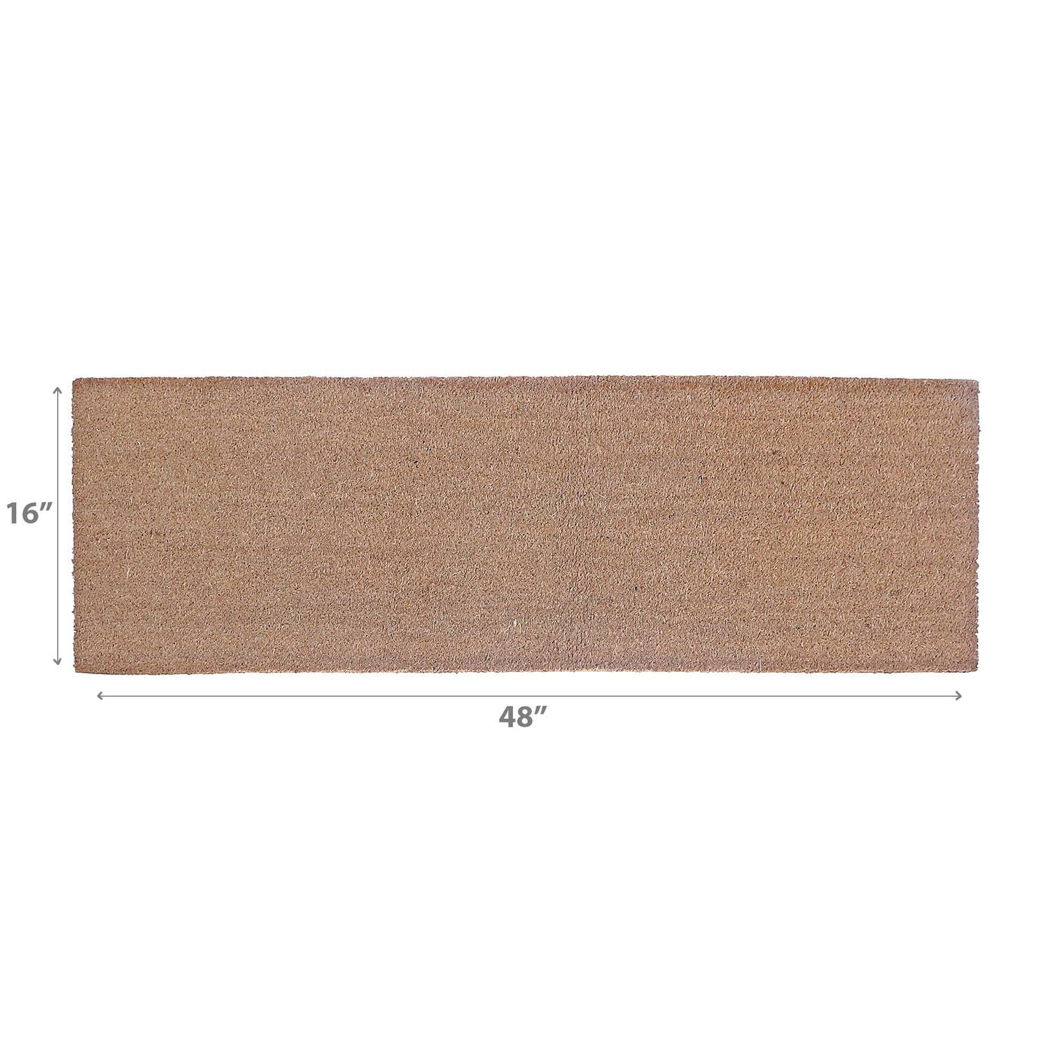 IH Casa Decor Plain Natural Fibers Door Mat 16 X 48