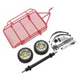 thumbnail image 1 of RC Small Trailer Enough Storage Space Iron Rubber Easy Installation Decorative Practical Metal RC Bucket Trailer Red, 1 of 1